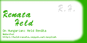 renata held business card